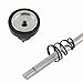 Juscycling Road Mountain Bicycle MTB Wheel Hub Front and Rear QR Quick Release Skewers Clip Lever Axle 145/185mm, Pair, Multiple Color Options (Golden)