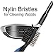 FBJW Golf Club Brush, 2 Sided Bristle Club Groove Cleaner with 2 Ft Retractable Zip-line Aluminum Carabiner, Ergonomic Designed and Lightweight, Easily Attaches to Golf Bagï¼ˆBlueï¼‰