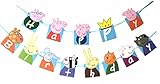 Alemon Peppa Pig Theme Party Decorative Birthday Party Supplies Decoration Banner