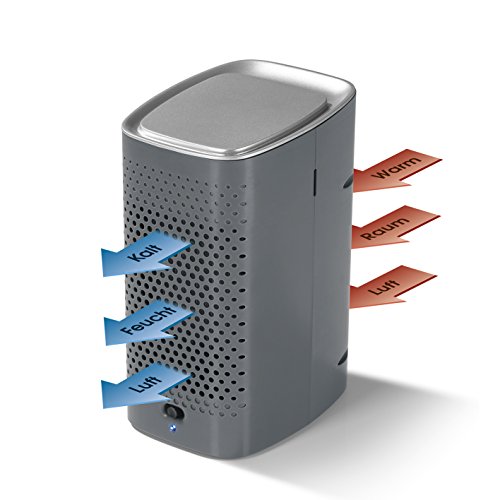 [- EASYmaxx 04271 Luftkühler Kompakt 6V in Anthrazit| mini Klimaanlage, Ventilator, Luftbefeuc