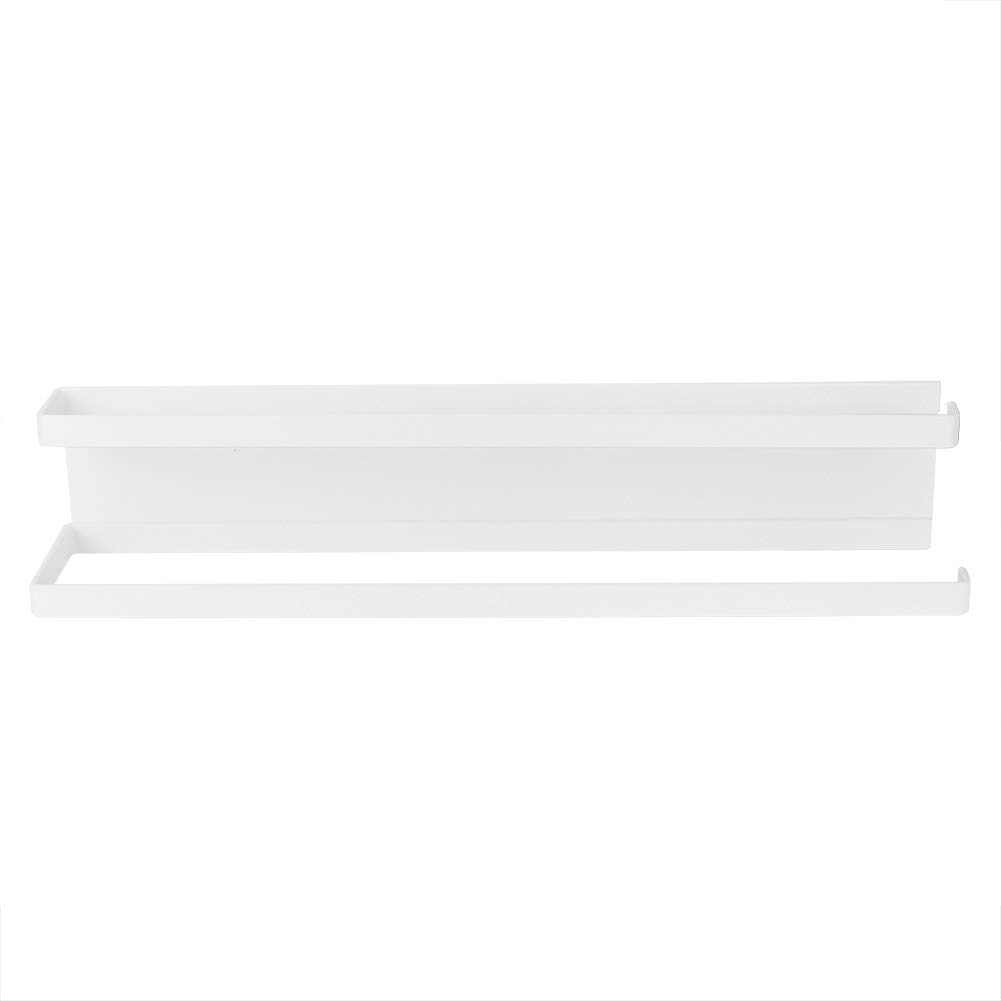 Double Bath Towel Bar Magnetic Towel Rack Towel Holder for Bathroom Kitchen(White)