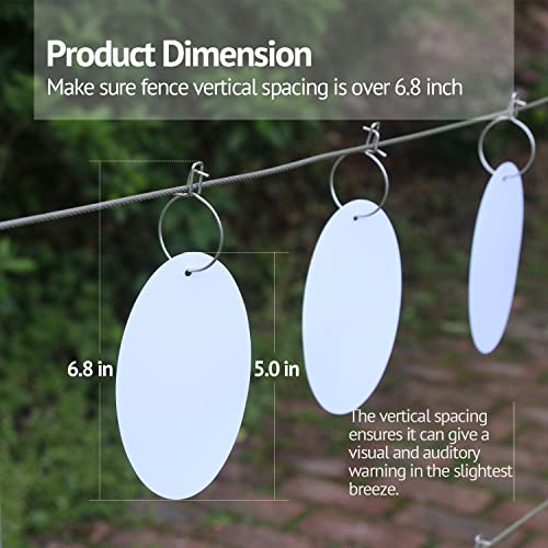 Electric Fence Alert Markers, High Visibility Reflector Stop Wildlife