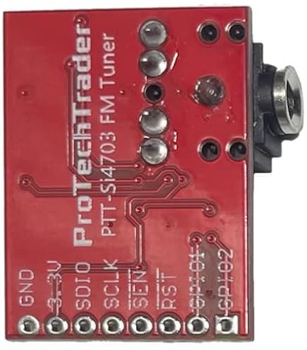 Modulo Sintonizzatore FM Si4703 RDS Con Uscita Stereo, PIC/AVR, Jack Cuffie 3.5mm, Alimentazione LDO, 150mW - 2