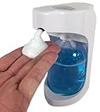 CandyHome Stainless Steel Kitchen Sink Countertop Soap Dispenser Built in Hand Soap Dispenser Pump, Large Capacity 17 OZ Bottle, 3.15 Inch Threaded Tube for Thick Deck Installation (White1)