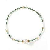 EQUBIO Gemstone Beaded Bracelet for Women,Adjustable Handmade Bohemian Style with Natural Stones, Durable Cord Design, Inspirational Jewelry Gift for Mom, Sister and Friendship