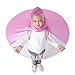 Y-Nut UFO Raincoat, Large for Kids Adults, Saucer Poncho Head Umbrella Novelty Headwear Cap Hat Rainwear for Children