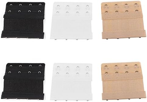 Medsuo Women Ladies Bra 2 x 4 Hooks Extender (6pcs in Pack)
