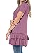 levaca Women's Summer Short Sleeve Ruffles Loose Fit Casual Tunic Tops Extender
