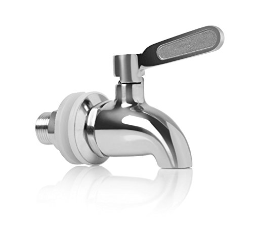 Samyo 304 Stainless Steel Beverage Dispenser Replacement Spigot Juice Cold Drink Wine Barrel Faucet for Home and Party Use (Polished Finish) - Thumbnail 6