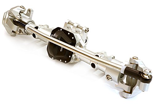 Integy RC Model Hop-ups C27151HARDBLACK Billet Machined Complete Front Axle Housing Assembly for Axial 1/10 SCX10 II