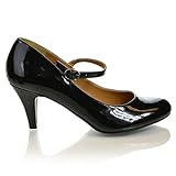 Classic Mary Jane Round Toe Dress Patentmp, New Women Shoe Size by Sully's