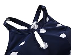 Septangle Womens Vintage Floral Print Tankini Set