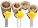 YONICO Birdsmouth Router Bit Set 3 Bit 1/2-Inch Shank 15330