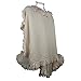 Luxury Women Ruffle Edge Poncho Knitted Shawl Premium Lady Soft Knit Cape