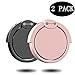 Finger Ring Stand 2 Pack, Masua 360° Rotary Cell Phone Holder Finger Loop Grip Mount Universal Smartphone Kickstand for iPhone 6/6s Plus, iPhone 7/7 Plus, Samsung Galaxy S8/S8 -Black+ Rose Gold