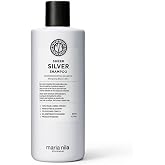 Maria Nila Sheer Silver Purple Shampoo for Blonde and Gray Hair 11.8 Fl Oz | Purple Shampoo for Blonde, Silver and Gray Hair | Violet Pigments Counteract Golden Shades in Blonde, White and Gray