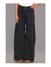 Pantalón de popelina elástica de pierna ancha Willowy para dama XCVI
