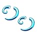 Magnetic Summer Style Blue Spiral Fake Faux Tapers Sold AS Pair w 107