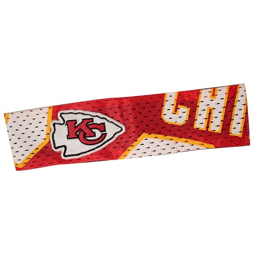 Littlearth Unisex-Adult NFL Kansas City Chiefs Jersey FanBand Headband, Team Co…
