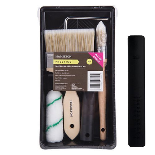 Hamilton Prestige 5 Piece Water Based Glossing Kit 4in Including 3M Mixing Stick
