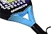 GRANDCOW Padel Racket Padel Racquet Carbon Fiber Surface with EVA Memory Flex Foam Core Diamond Shape Pop Tennis Paddle Rackets (Blue)