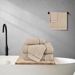MyOwn Ultra Soft 6 Pack Cotton Towel Set, Contains