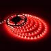 LE 16.4ft Flexible LED Light Strip, 300 Units SMD 2835 LED, Red, Non-waterproof, 12V, LED Tape, LED Ribbon, DIY Indoor Party Christmas Holiday Celebration Home Kitchen Car Bar Decoration
