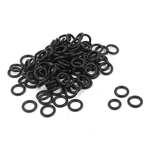 uxcell 100Pcs Black 9mm Outside Dia 1.5mm Thick Nitrile Rubber O Ring NBR Oil Sealing Grommets