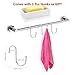 innotree Soap Dish Holder, Ceramic Soap Container 304 Stainless Steel Anti Rust Draining Tray for Bathroom Shower with 3pcs FREE Hooks