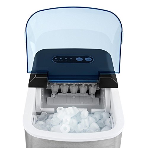 Klarstein On-The-Rocks - Eismaschine, Eiswürfelbereiter, Eiswürfelmaschine, 12 kg / 24 h, 120W, 2 Würfelgrößen, 6-12 min… – Bild 6