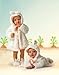 Bunnies by the Bay The Original Cuddle Coat, White, 6-12 Months