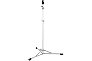 TENTOTEN Cymbal Stand Boom Cymbal Stand, Portable Cymbal Boom Stand Adjustable Height 28.7"-49.2", Classic Flat Base Cymbal Stand Pack with Rubber Feet