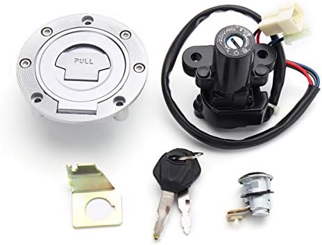 ヤマハmt03 06 12 Yzf R6 R1 98 05用イグニッションスイッチロック 燃料ガスキャップキーセット
