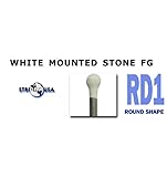 White Mounted Stones RD1 Dental Polishing 12/per Box