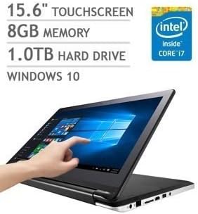 2016 Newest Asus Flip 2-in-1 15.6" Flagship Touchscreen Convertible Laptop, Intel Core i7-5500U Processor (4MB, up to 3.0GHz), 8GB RAM, 1TB HDD, DVD+/-RW, Webcam, Bluetooth, WI-FI, HDMI, Windows 10