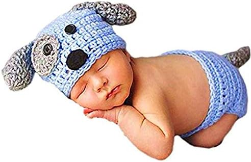 Wowstar Baby Photo Prop Outfit Clothes Knit Crochet Photopraphy Dress Handmade.