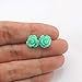 Pretty Smart Metal Free Plastic Post Earrings Gift Set Dainty Rose Rainbow Heart Daisy (Aqua Rose)