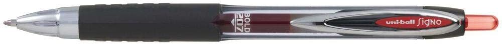 UNI-BALL SIGNO 207 BROAD RED INK UMN-207 1.0mm RETRACTABLE ROLLERBALL PEN 1mm Ball