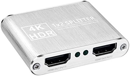 Santanic HDMI Splitter V1.4 HDR 4K x 2K 2 Port 1 in 2 out for Full HD 1080P and 3D Resolution