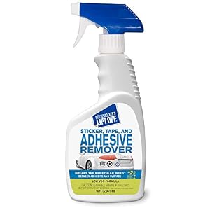 Image of Motsenbocker's Lift Off 45706 Sticker, Tape, and Adhesive Remover 16-Ounce Bottle-Pack of 1, Fluid