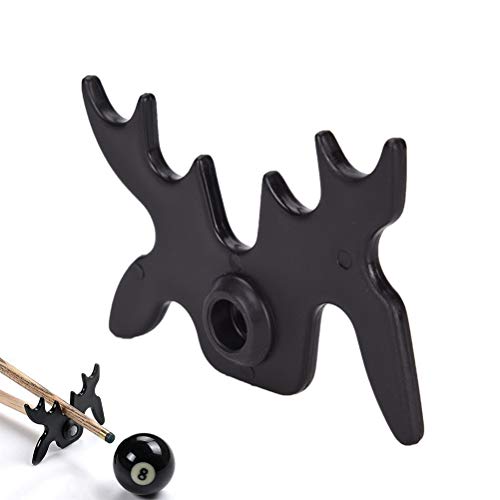 Outdoor - Sports - Black Snooker Billiards Cue Rack Bridge Head Billiards Cross Antlers Rod Holder Pool Cue Stick Frame Pole Rack Rod Accessories - Thumbnail 3