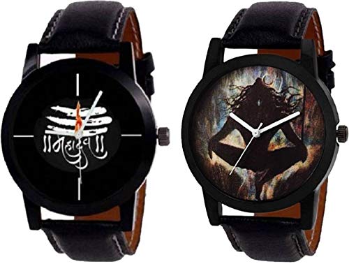 Multi Color Dial Formal Watches for Men & Boys (Pack of 2 God-BR-67)