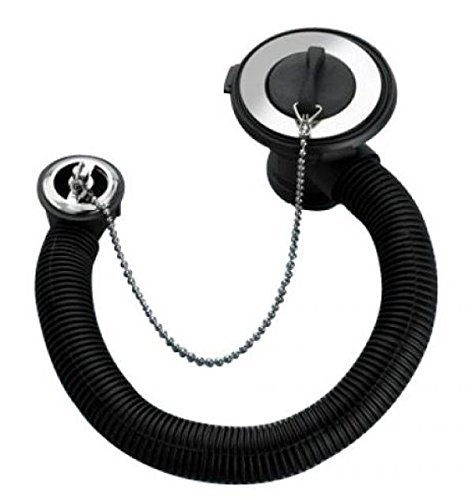 Macdee Vanity Waste with Overflow - Chrome/Plastic