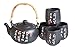 M.V. Trading MVTS-BLK01 Porcelain Tea Set with Calligraphy, Black