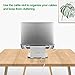 Laptop Stand, Aluminum Ergonomic Ventilated Laptop Riser, 360°Rotating Adjustable Notebook Stand Holder for All Laptops up to 17 inch,MacBook Pro/Air, HP, Dell and Morethumb 4