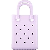 GBB Rubber Beach Bag X-Small Beach Tote Bag Waterproof Mini Tote Bag for the Boat Pool Sports Travel Bag Open Handbag