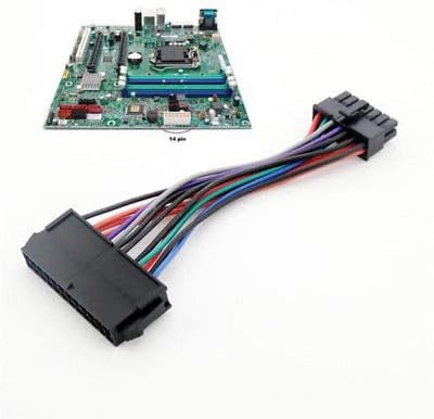 zNLIgHT PC Accessories | Durable 24 Pin to 14 Pin PSU Main Power Supply ATX Adapter Cable for Lenovo IBM