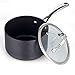 Cooks Standard 3-Quart Hard Anodized Nonstick Saucepan with Lid, Black,NC-00342