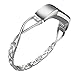 Glebo Compatible Fitbit Alta Bands Women Fitbit Alta hr Bands Small Bracelet Bangle Wristbands Accessories Fitbit Alta Metal Bands Large Silver Rose Gold Black