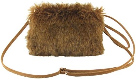 Dainty Faux Fur Clutch Shoulder Crossbody Bag